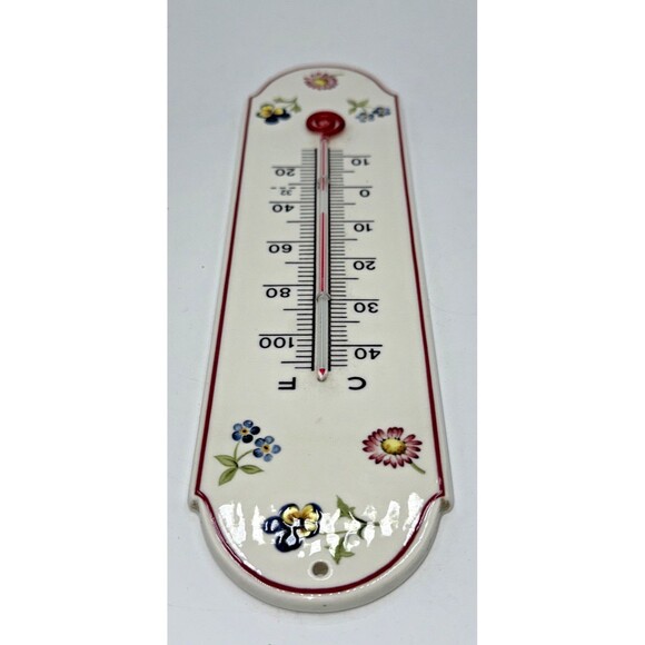 VILLEROY & BOCH "Petite Fleur" VITRO Ceramic Thermometer 9 3/4” Luxembourg - Picture 10 of 12